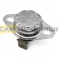 KSD301R-97 Термостат кнопкой сброса биметалл 97°С NC 10A 250V, зам. KSD303-97, TR068